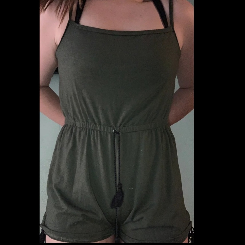 Army Green Romper